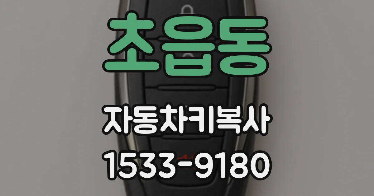 초읍동 자동차키복사