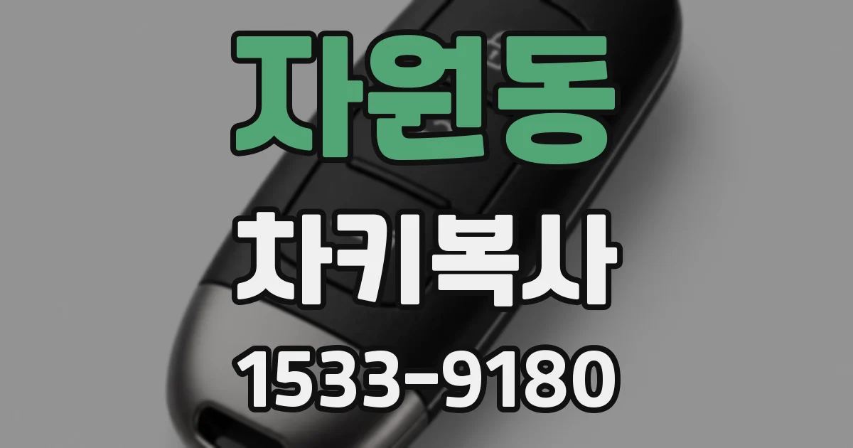 자원동 차키복사