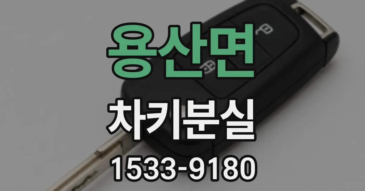 용산면 차키분실