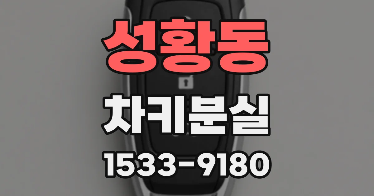 성황동 차키분실