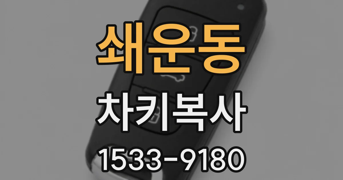 쇄운동 차키복사