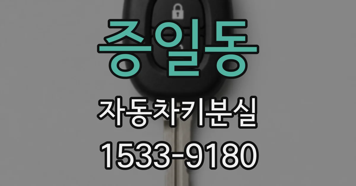 증일동 자동차키분실