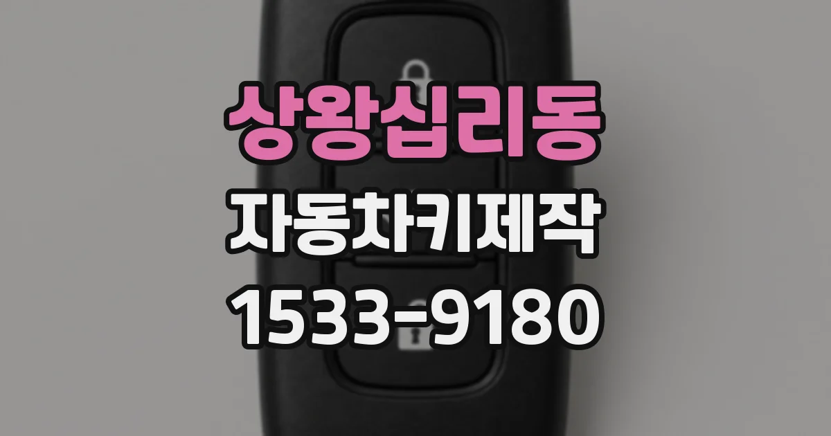 상왕십리동 자동차키제작