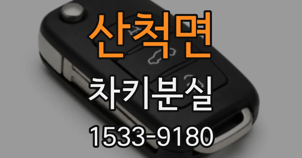 산척면 차키분실