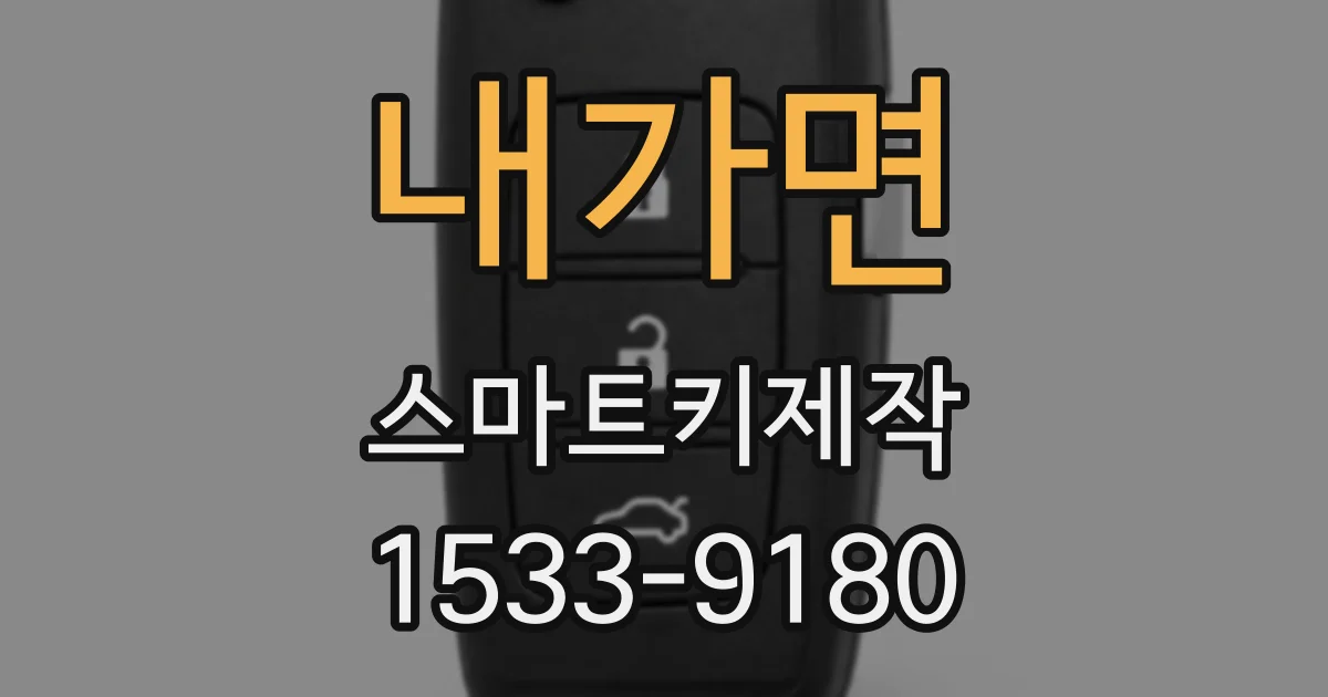 내가면 스마트키제작