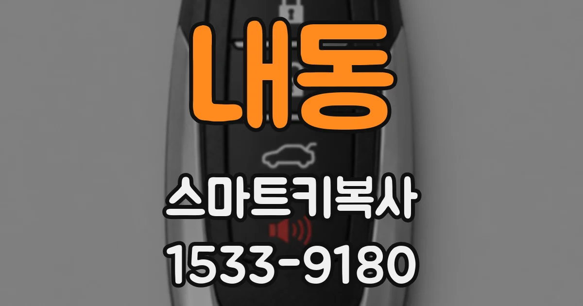 내동 스마트키복사