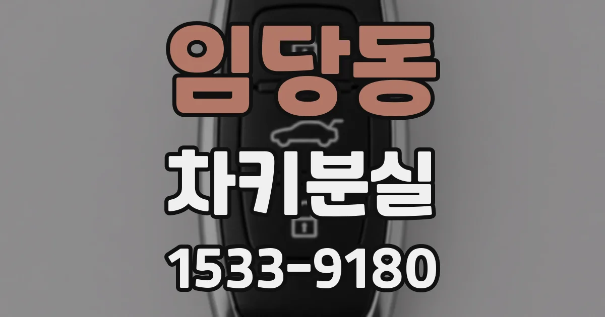 임당동 차키분실