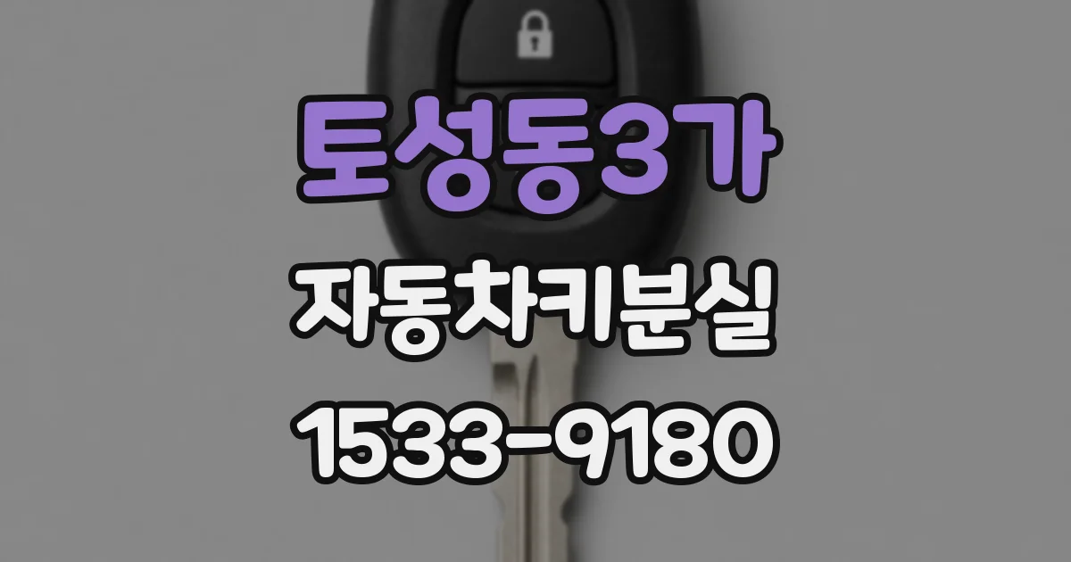 토성동3가 자동차키분실