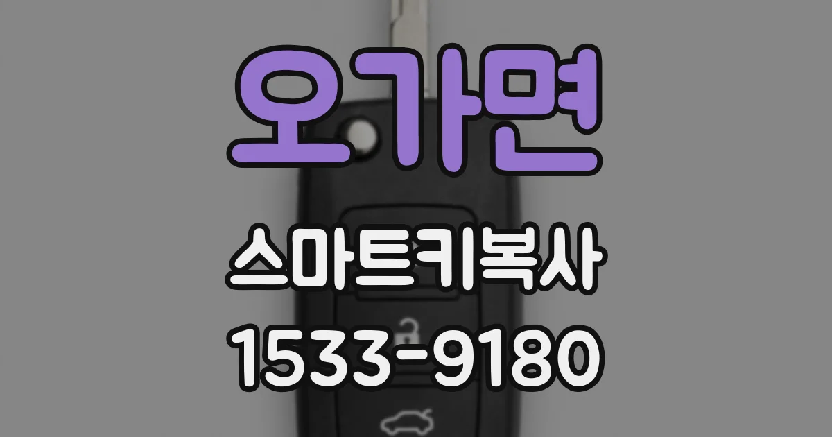 오가면 스마트키복사