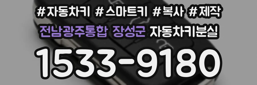 전남광주통합 장성군 자동차키분실