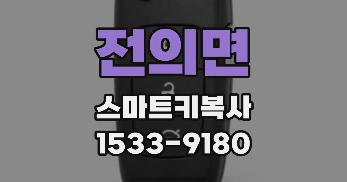 전의면 스마트키복사