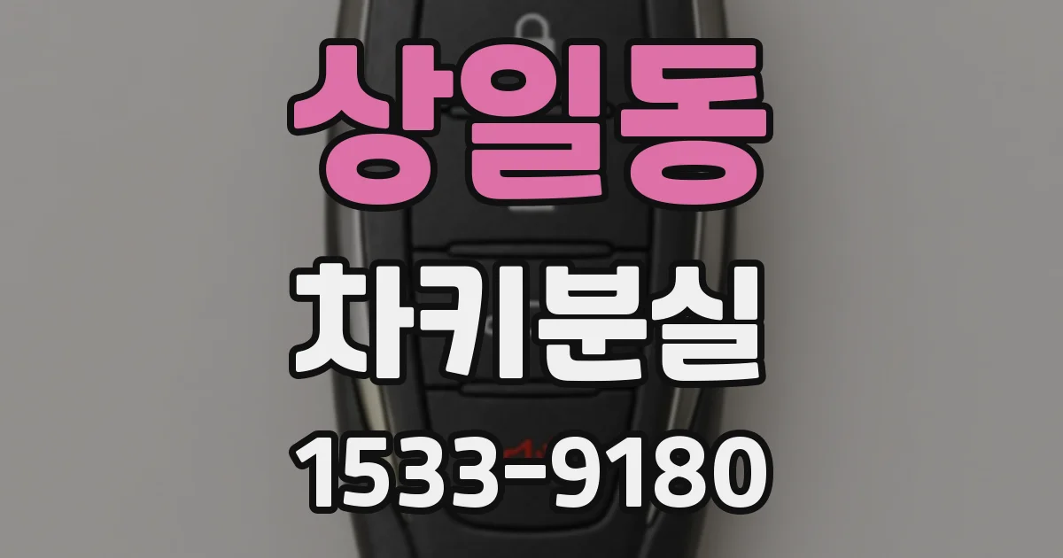상일동 차키분실