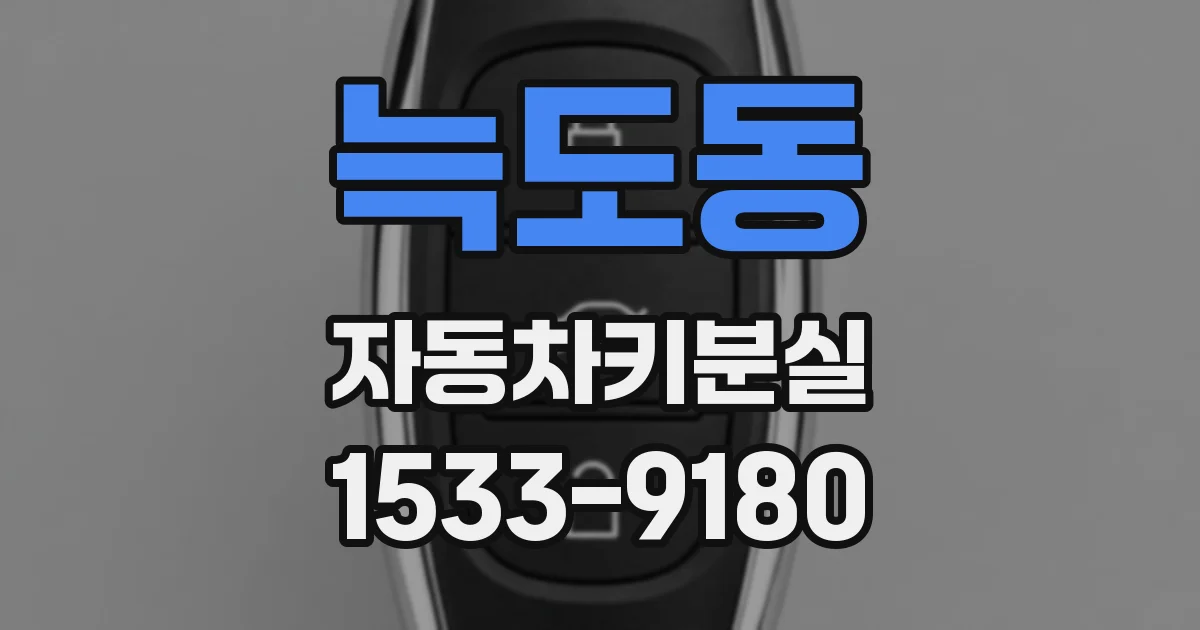 늑도동 자동차키분실