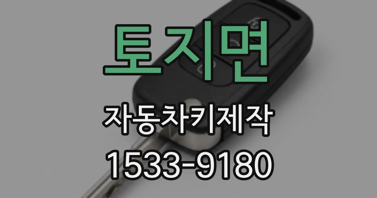 토지면 자동차키제작