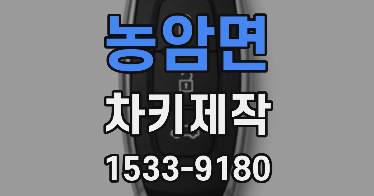 농암면 차키제작