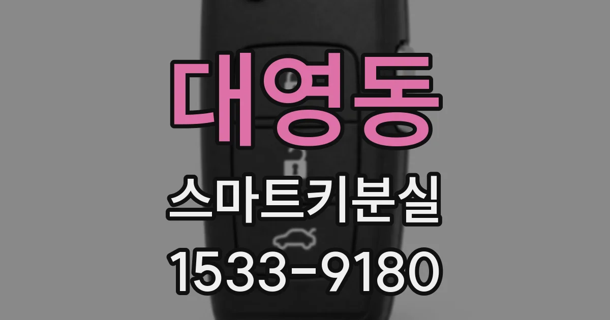 대영동 스마트키분실
