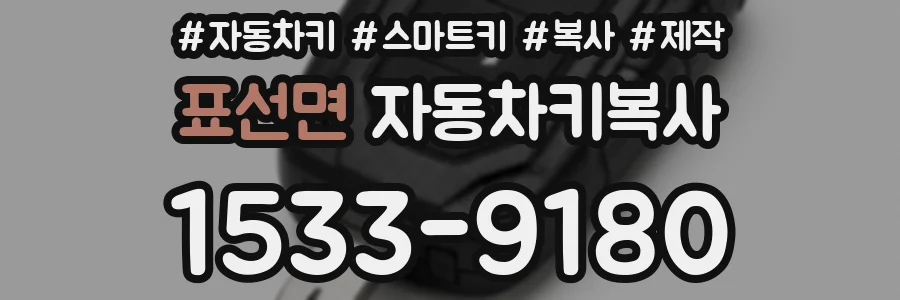 표선면 자동차키복사