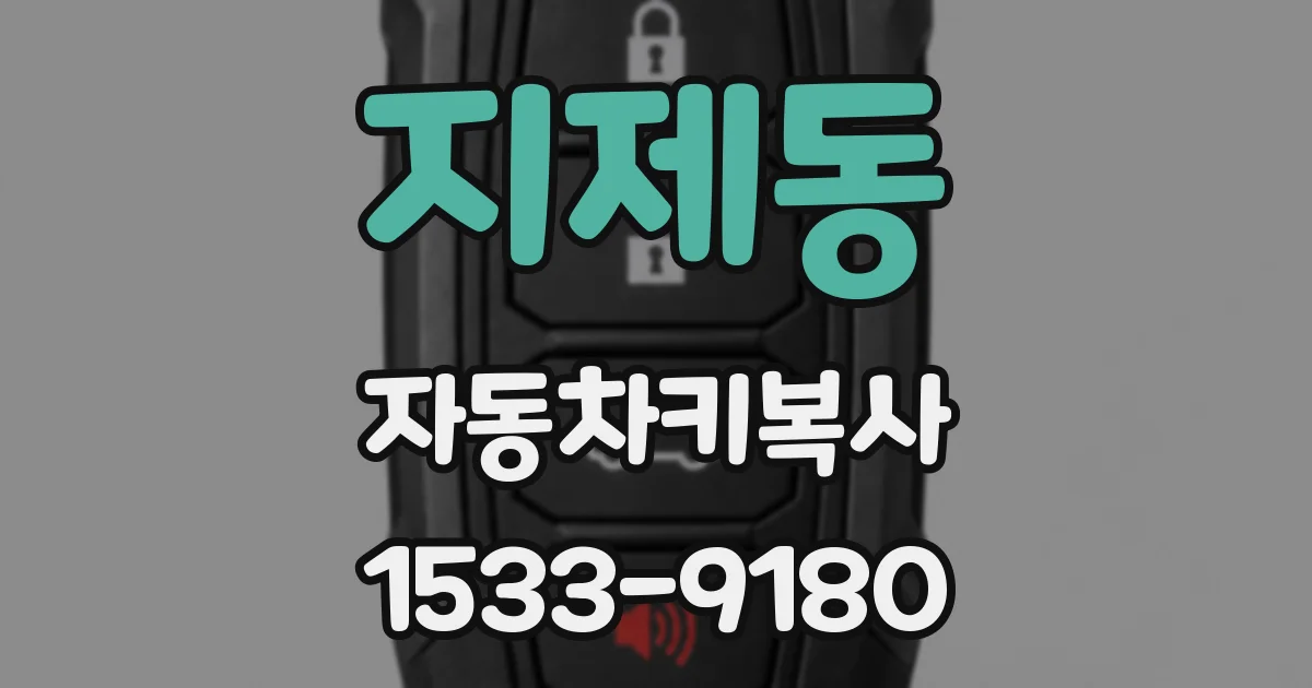 지제동 자동차키복사