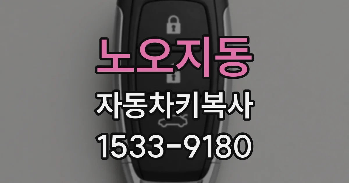 노오지동 자동차키복사