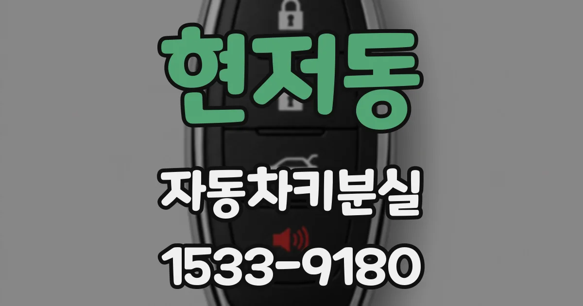 현저동 자동차키분실