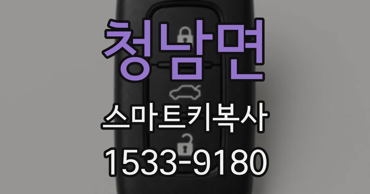 청남면 스마트키복사