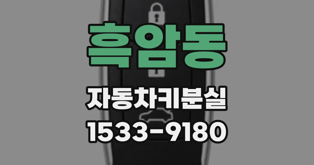 흑암동 자동차키분실