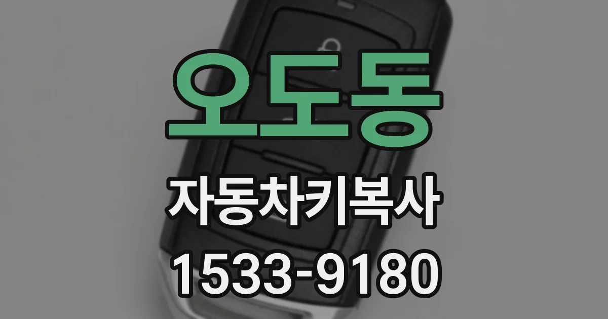오도동 자동차키복사