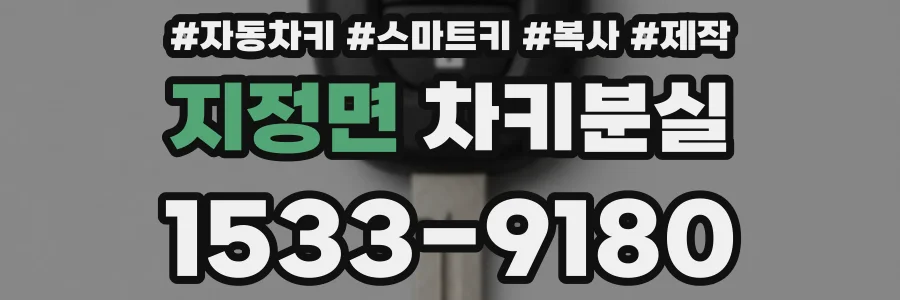 지정면 차키분실