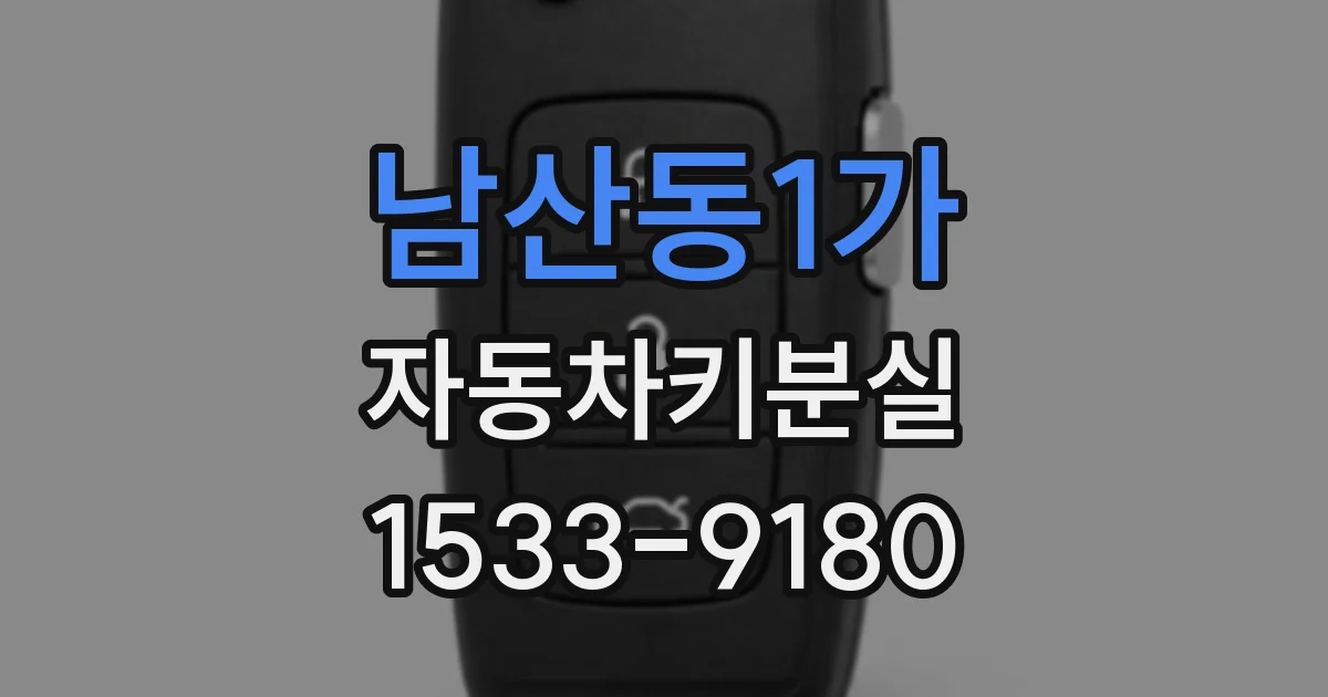 남산동1가 자동차키분실