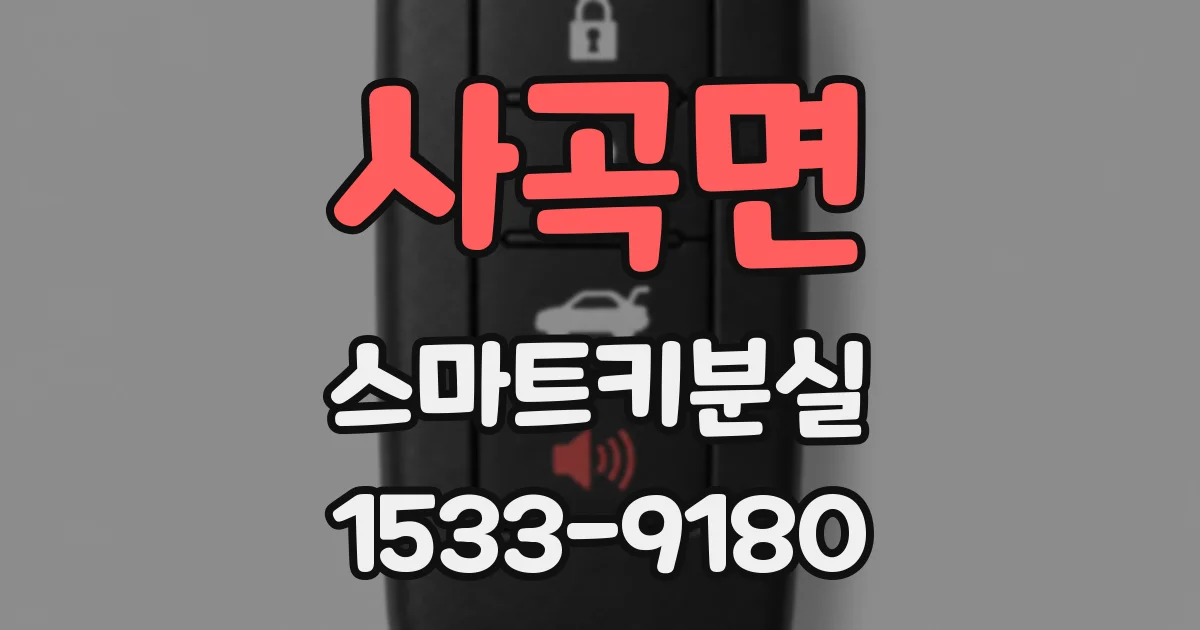 사곡면 스마트키분실