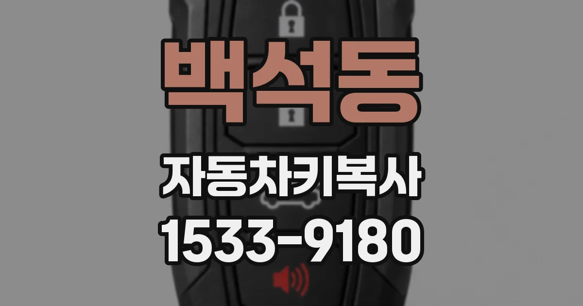 백석동 자동차키복사