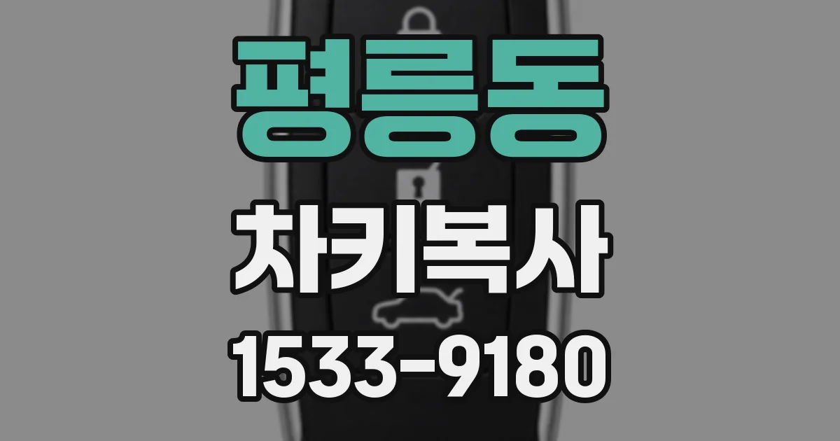 평릉동 차키복사