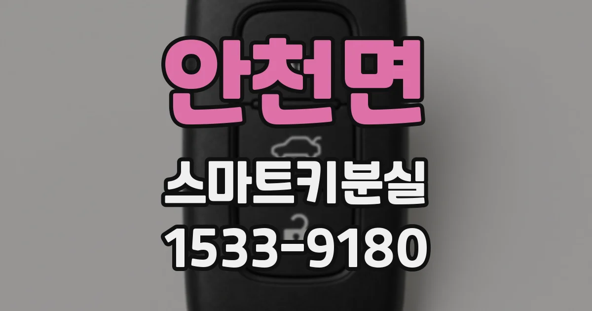 안천면 스마트키분실
