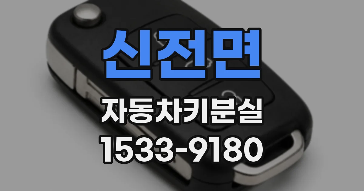 신전면 자동차키분실