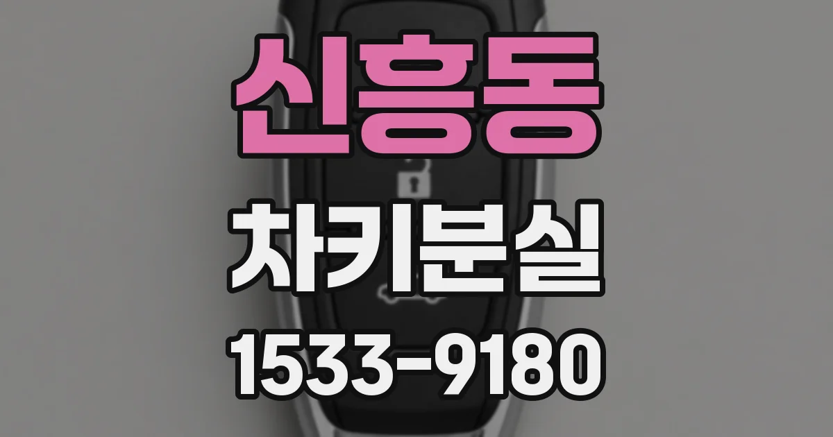 신흥동 차키분실