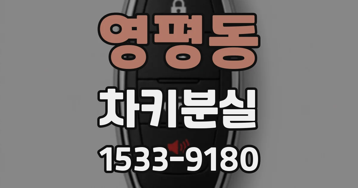 영평동 차키분실