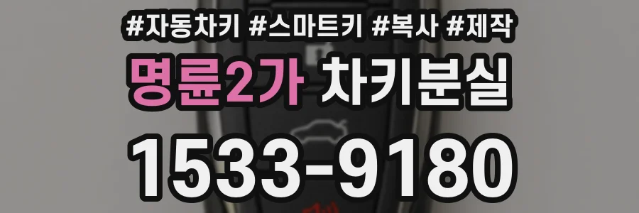 명륜2가 차키분실