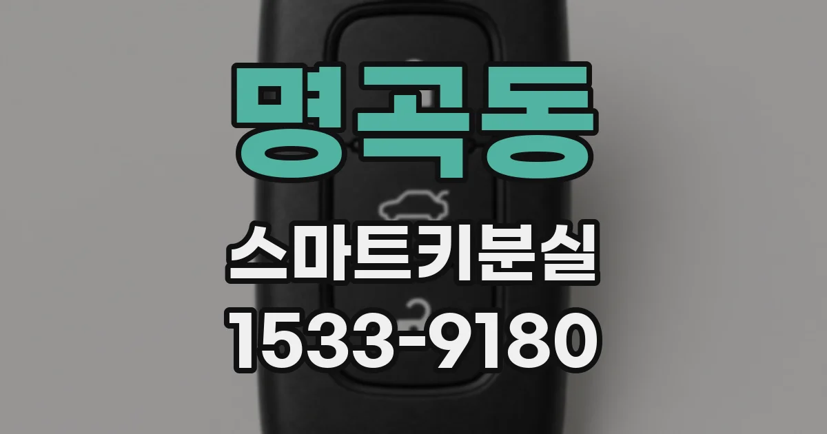 명곡동 스마트키분실