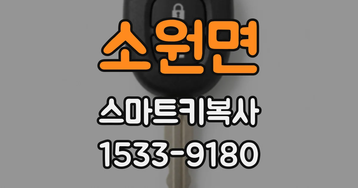 소원면 스마트키복사