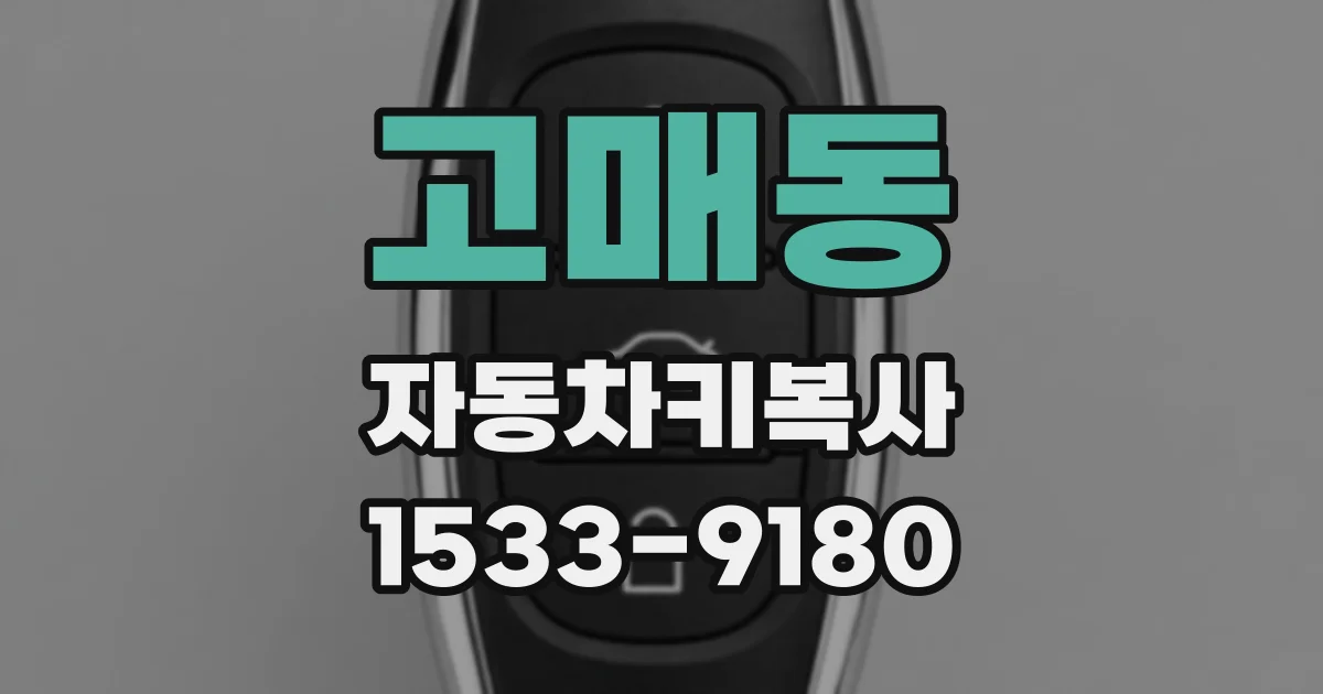 고매동 자동차키복사