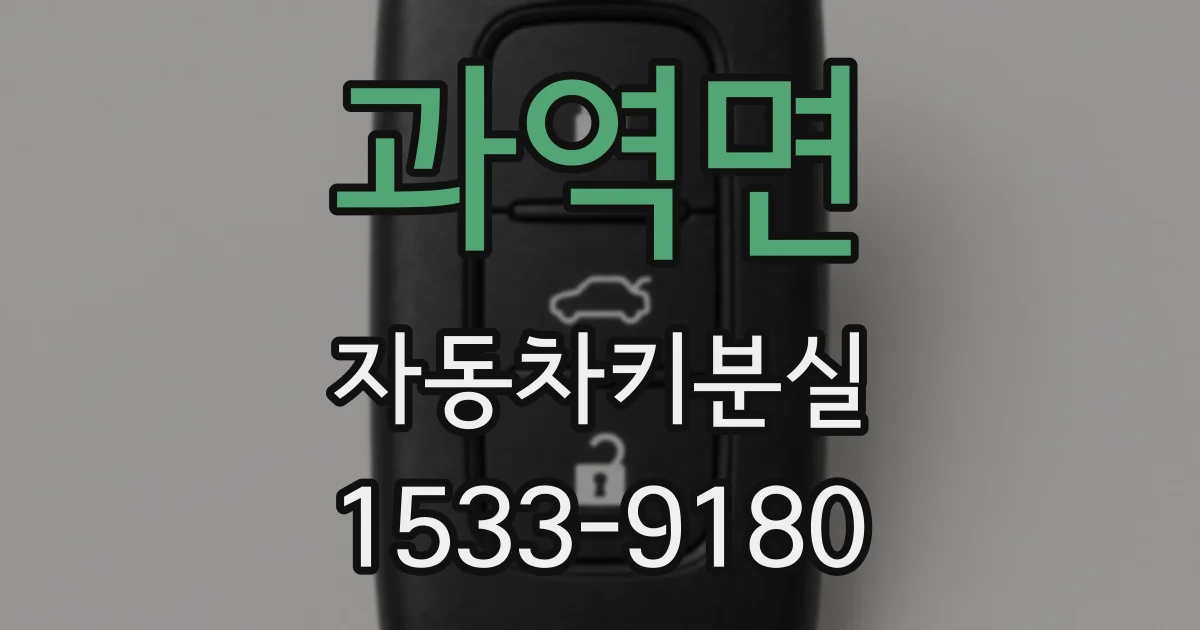과역면 자동차키분실