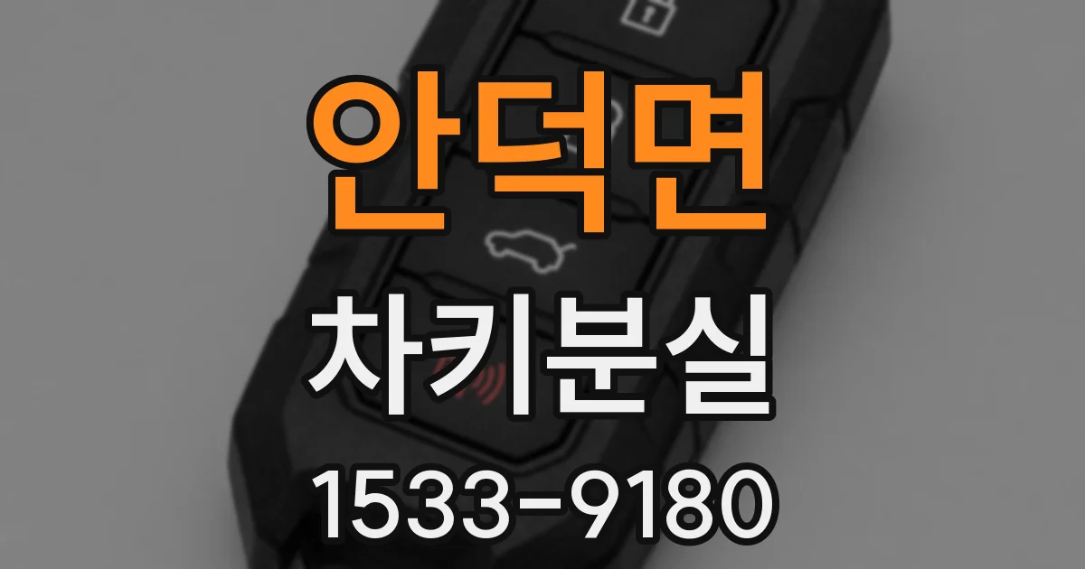 안덕면 차키분실