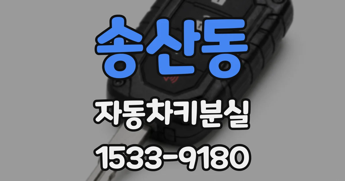 송산동 자동차키분실