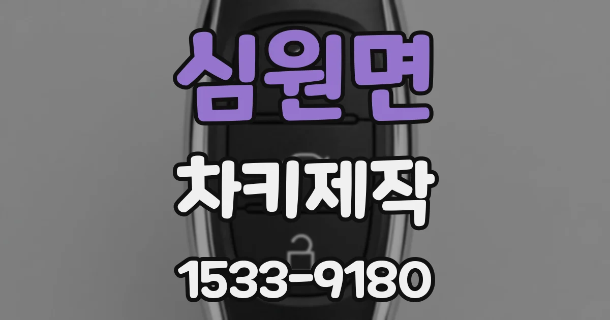 심원면 차키제작