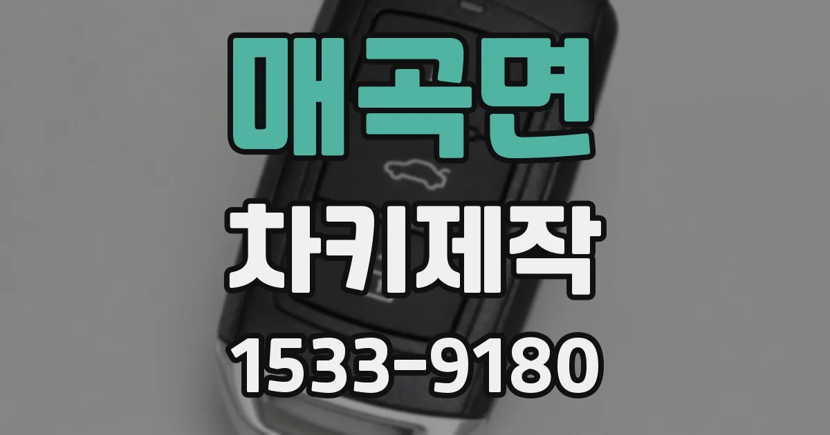 매곡면 차키제작
