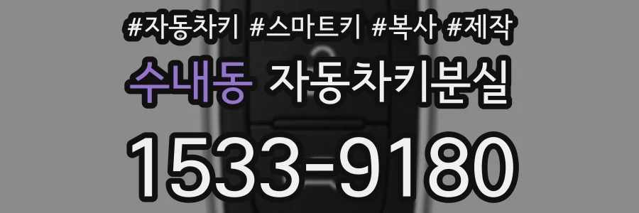 수내동 자동차키분실