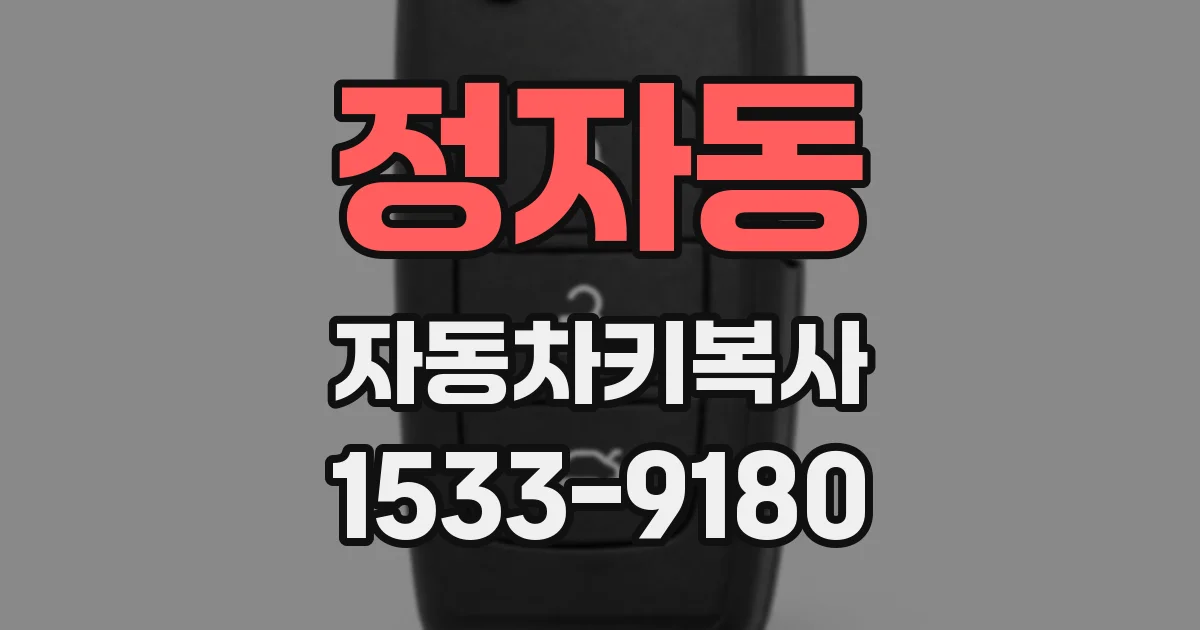 정자동 자동차키복사