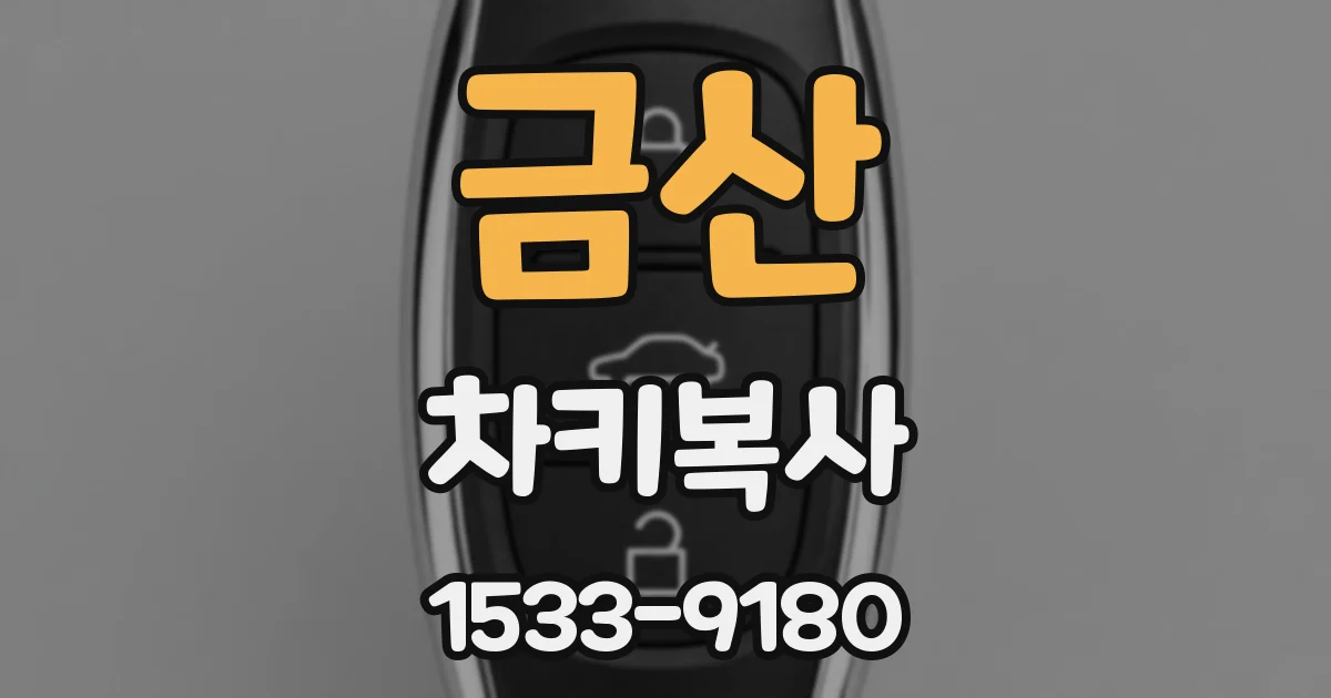 금산 차키복사