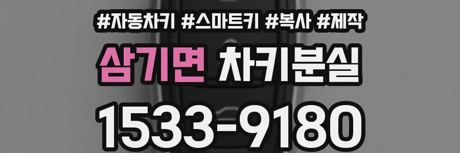 삼기면 차키분실
