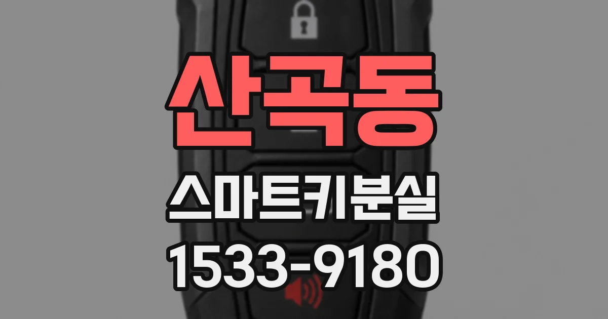산곡동 스마트키분실